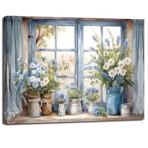 Modern Canvas Wall Art Floral Picture for Home Decor 16x24 Inches