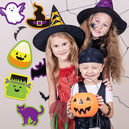 Halloween Classroom Cutouts 45 Pieces - Pumpkins, Ghosts & Spiders Decorations