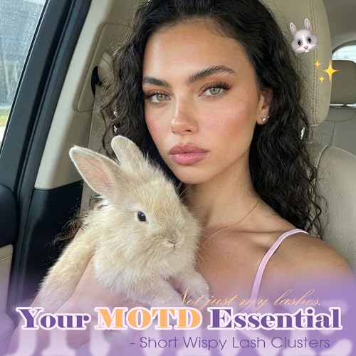 DIY Bunny Lash Clusters F - Natural Look Short Eyelash Extensions