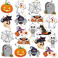 Halloween Hanging Swirl Decorations with Pumpkin Ghost Bat - Santa Claus Variation - 40 Pieces