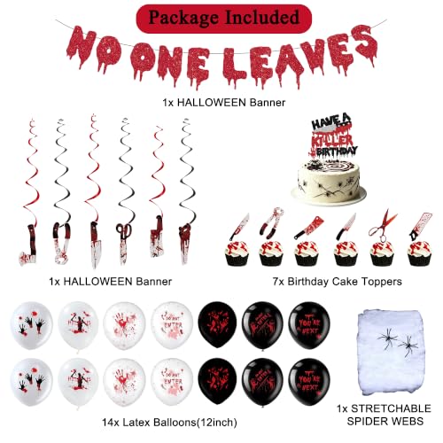 Halloween Birthday Decorations Party Supplies Set for Spooky Celebrations