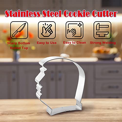 Patriotic USA Stainless Steel Cookie Cutter Mold for Baking & Crafts