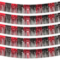 Black Red Foil Fringe Garland - 5 Pack 10 Feet Tinsel Party Decorations