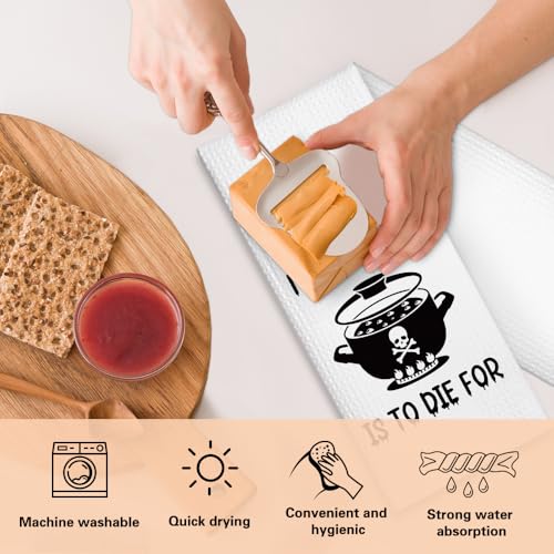 Don’t Make Me Poison You Kitchen Towels 2 Pack - My Cooking, Sarcastic Halloween Decor
