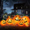 OZMI 7.5ft Halloween Inflatable Pumpkins Family Yard Decor Outdoor