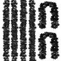 Joyhalo Black Halloween Garland 6 Pack 5.7FT Fall & Spooky Decor