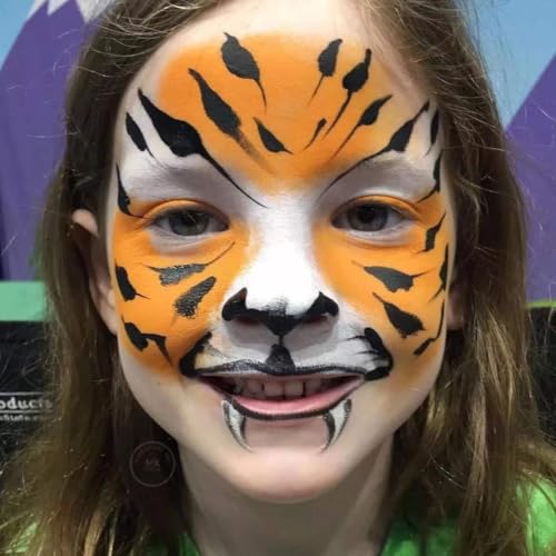 Go Ho Black Face Paint - Waterproof Body & Face Makeup for Halloween Cosplay - Variation: Black