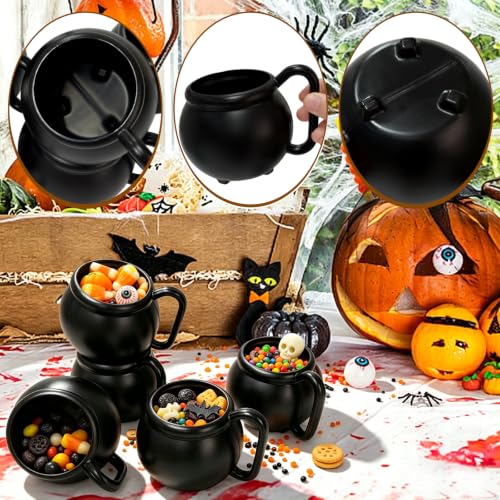 6 Pack 15 oz Cauldron Mugs - Halloween Witch Brew Drinkware