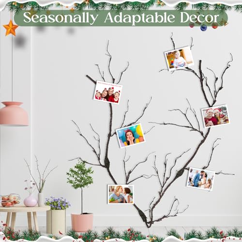 Fake Tree Branches Set - Bendable 98 Inch Artificial Vines for Halloween & Holiday Decor - Variation of THIS listing