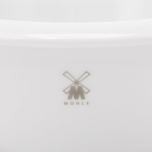 MÜHLE White Porcelain Platinum Rim Shaving Dish