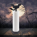 Gothic Bat Paper Towel Holder with Coffin Base - Halloween Kitchen Decor