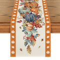 Artoid Mode 13x48 Inch Fall Table Runner Orange Polyester Home Decor