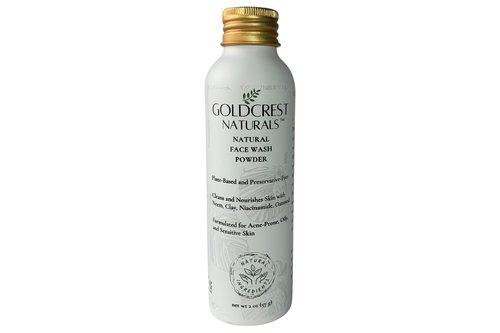 Goldcrest Naturals Natural Face Wash Powder–Waterless Cleanser for Acne-Prone, Oily, Sensitive Skin–Cruelty-Free, Plant-Based, Preservative-Free–Gently Exfoliates with Organic Neem & Niacinamide, 2oz