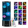 11.6 Inch Jellyfish Lava Lamp with 17 Color Changing Effects - LED Mood Night Light for Room & Office