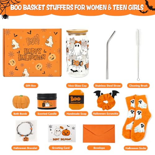 Halloween Gift Basket for Women & Teens - Spooky Self-Care & Accessories Set