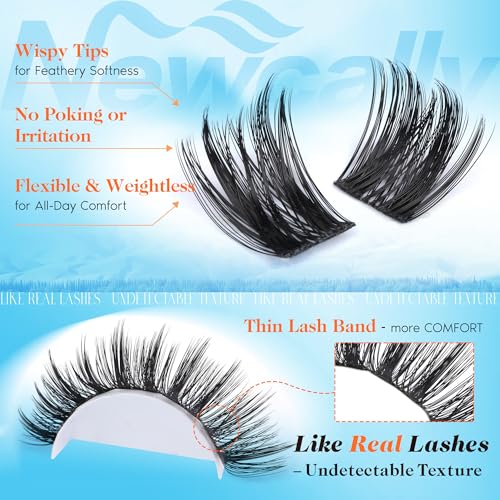 Eyelash Clusters Volume Lash Clusters Manga Spike Individual Lashes F-Volume 10-18MM