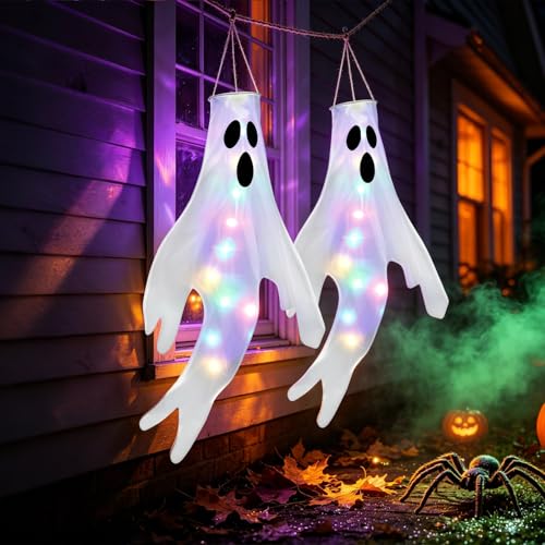 Halloween Light Up Flying Ghost Decoration Outdoor Hanging Lights