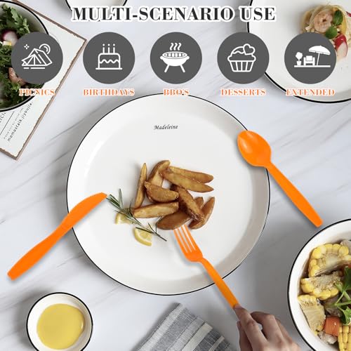 Christmas Disposable Cutlery Set - Knife, Fork & Spoon for Holiday Parties
