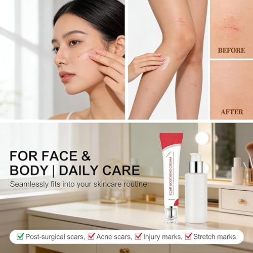 Scar Soothing Cream for Sensitive Skin - Reduces Redness & Improves Appearance