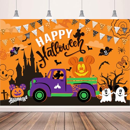 Halloween Backdrop Banner 5x3ft for Parties Photo Booths Decorations