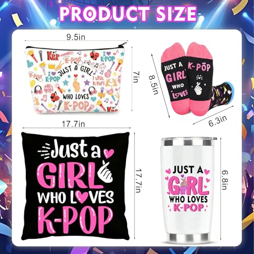 K-Pop Fan Gift Set with Mug Pillowcase Socks - Variation K-POP-04
