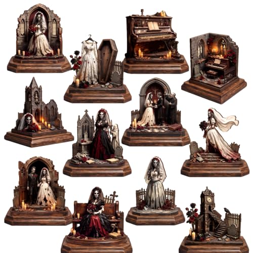 Halloween Table Decorations - Gothic Wedding Signs - Ghost Bride Variation