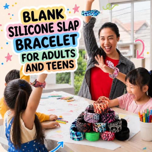 Lewtemi 60 Pcs Halloween Snake Slap Bracelets for Kids, Realistic Snake Snap Bracelets - Party Favors & Costume Accessory