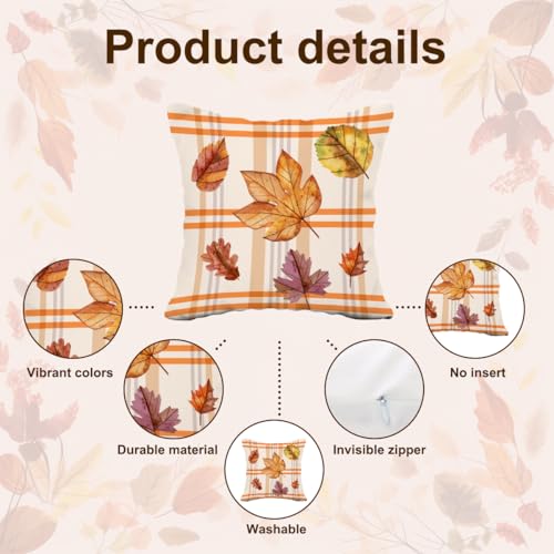 Thanksgiving Pillow Cases Set - Fall Decor Gift for Her & Kids - Thanksgiving 3