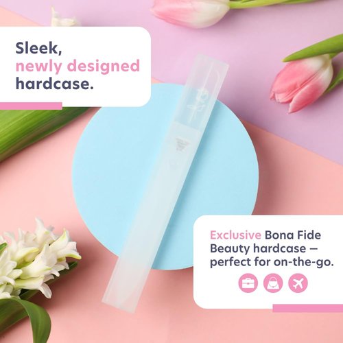Bona Fide Beauty Czech Glass Nail File with Hardcase, Rose Design Nail Filer with New Clear Case, Gift for Women