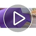 Disposable Paper Placemats 200 Pack - Scalloped Edges, 10x14 Inches, Purple