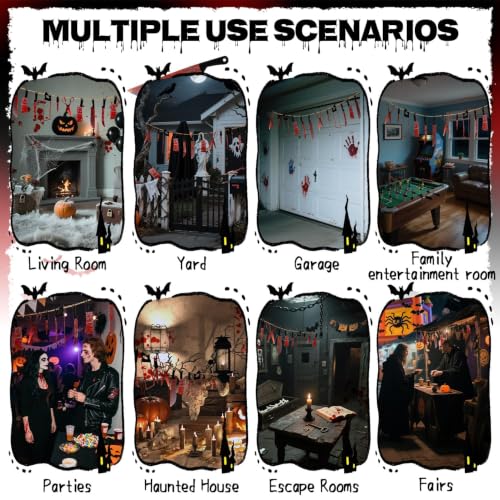 Halloween Bloody Weapon Banner Set - Horror Knife Party Decorations