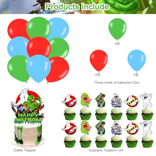 Ghostbusters Cartoon Party Backdrop 5x3FT for Halloween & Birthday Celebrations