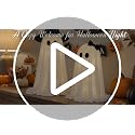 LED Halloween Ghost Decorations 2-Pack Indoor Light Up Ghosts with Soft Polyester