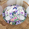 Elastic Round Hummingbird Tablecloth - Fits 45-50 Inch Tables - M Variation