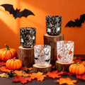 Halloween Icon Juice Glass Set - Pumpkin, Bat, Ghost, Spider, 14oz - Variation of 4