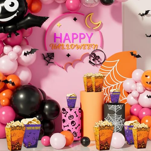 Halloween Popcorn Boxes 20pcs Trick Or Treat Snack Holders for Kids & Parties