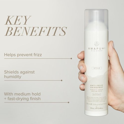 Paul Mitchell Awapuhi Wild Ginger Anti-Frizz Hairspray - Humidity Shield, Medium Hold, 9.1 oz.