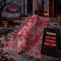 Life-Size Creepy Halloween Zombie Prop 5.4 Ft Outdoor Yard Decoration with Blood-Stained Gauze