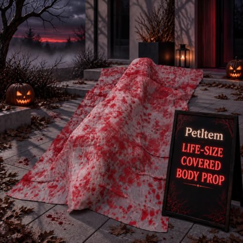 Life-Size Creepy Halloween Zombie Prop 5.4 Ft Outdoor Yard Decoration with Blood-Stained Gauze