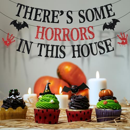 Horror Movie Party Banner - Haunted House Halloween Decorations