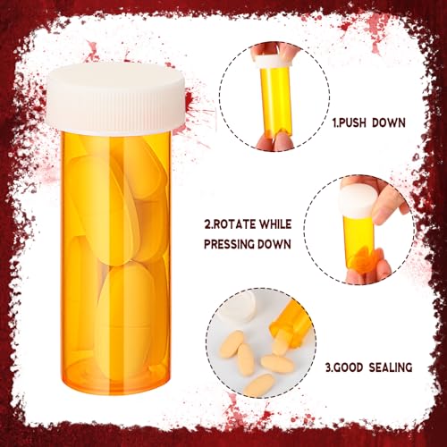 Halloween Party Supplies Set - Blood Bags, Syringes, Pill Bottles, 120 Pieces