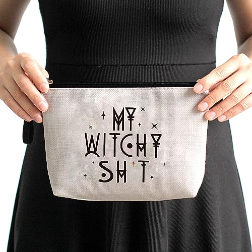 Halloween Witchcraft Makeup Bag - Funny Witchy Gift for Women & Girls