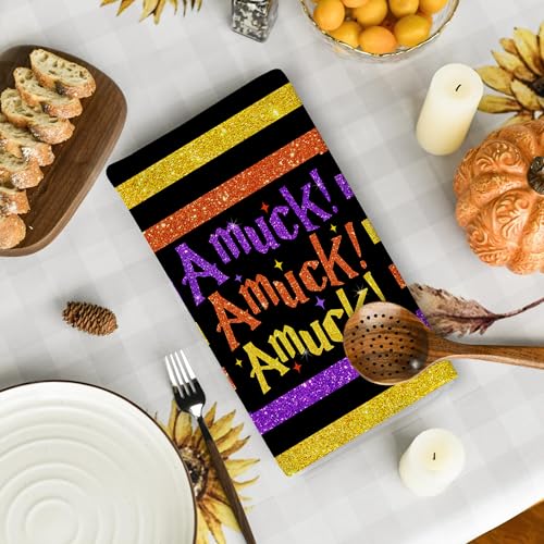 Halloween Kitchen Towels 18x26 Inch Hocus Pocus Home Party Decor