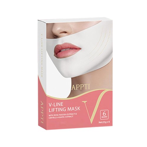 Skiennix V Shape Face Mask - Firming Double V Line Lifting Facial Mask for Men & Women | 6 Pieces
