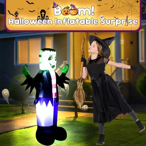 3.5FT Monster Halloween Inflatable Decoration with LED Light - Koke Variation