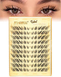 Cat Eye Lash Clusters - Wispy Natural Look, D Curl, Reusable, Fox Eye Variation