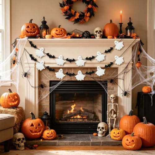 Fall Halloween Thanksgiving Garlands Set 6 Pcs Home Holiday Decorations