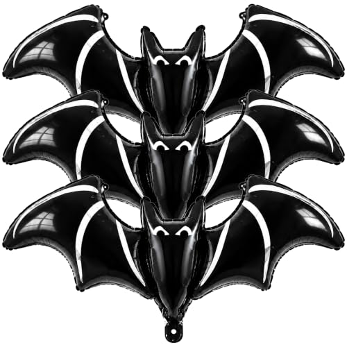 48 Inch Black Bat Balloons Halloween Bat Party Decorations - C-Black1