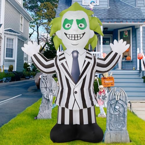 6 FT Halloween Inflatable Suit Weirdo with LED Lights Outdoor Yard Decor