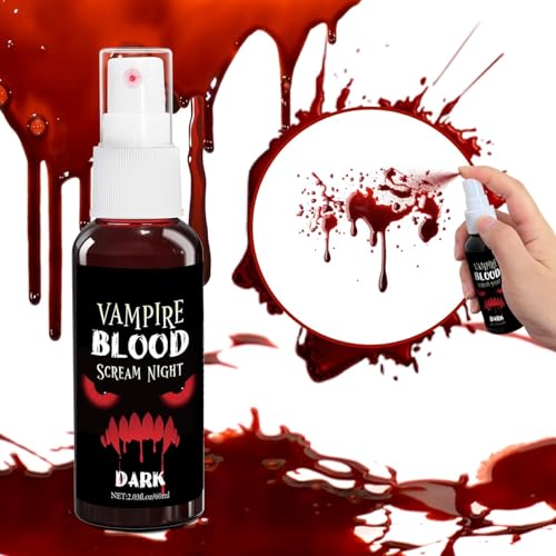Washable Fake Blood Spray for Halloween SFX & Cosplay Makeup - 2 Oz